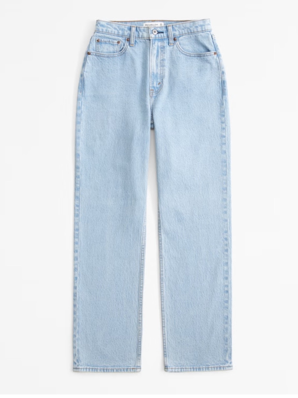 Abercrombie & Fitch Straight Leg Jeans in Light Wash